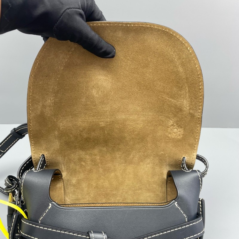 羅意威LOEWE gate馬鞍包深藍色/24*19*11cm 肩背包 斜背包-17