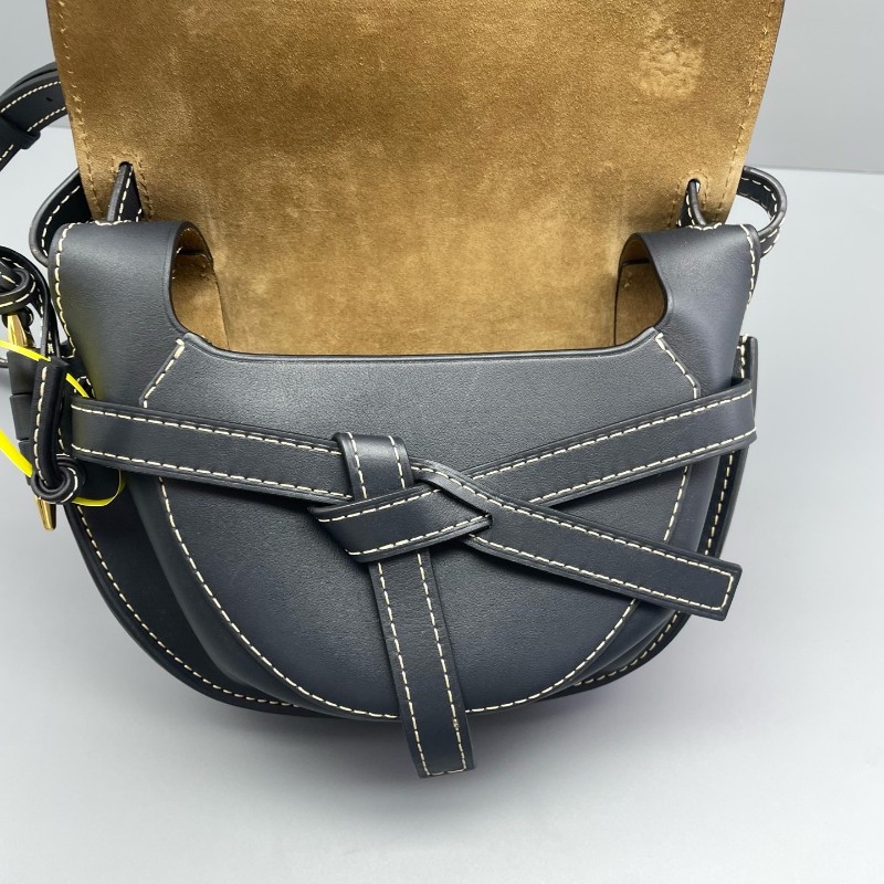 羅意威LOEWE gate馬鞍包深藍色/24*19*11cm 肩背包 斜背包-18