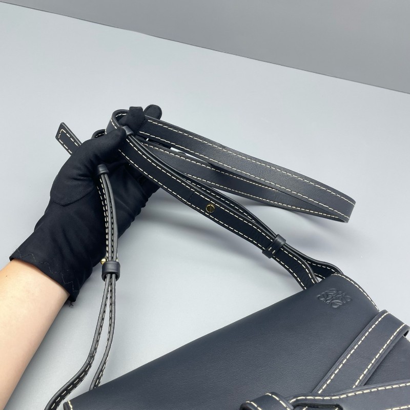 羅意威LOEWE gate馬鞍包深藍色/24*19*11cm 肩背包 斜背包-23