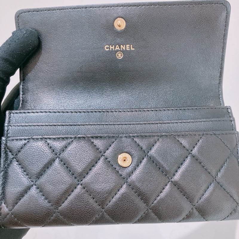 TK1806 CHANEL 香奈兒19系列小號翻蓋式長銀包19 SMALL LONG WALLET LAMBSKIN-17