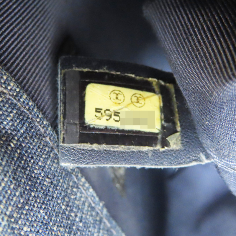 紅色 亮片 牛仔布飾邊 MINI 水桶包 手提包【CHANEL 香奈兒】-7