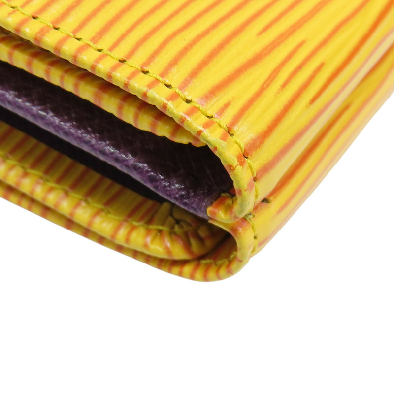 黃色 Epi 水波紋 三折短夾 M63489 M63489-11