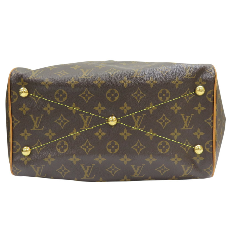 棕色 原花帆布 Tivoli GM 肩背包 M40144-3