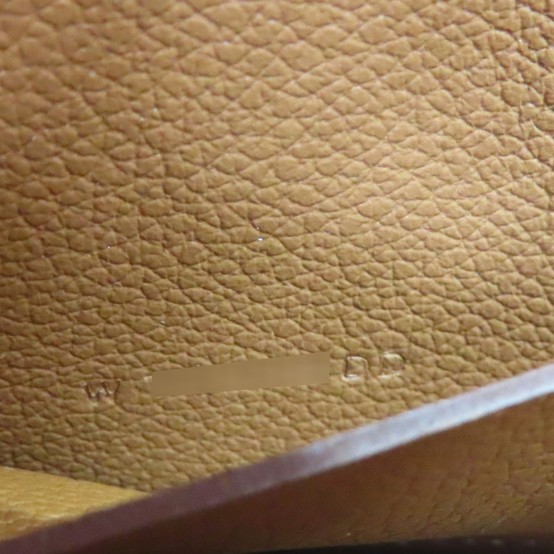 棕色 Epsom牛皮 Constance Slim 中夾 W刻 W-8