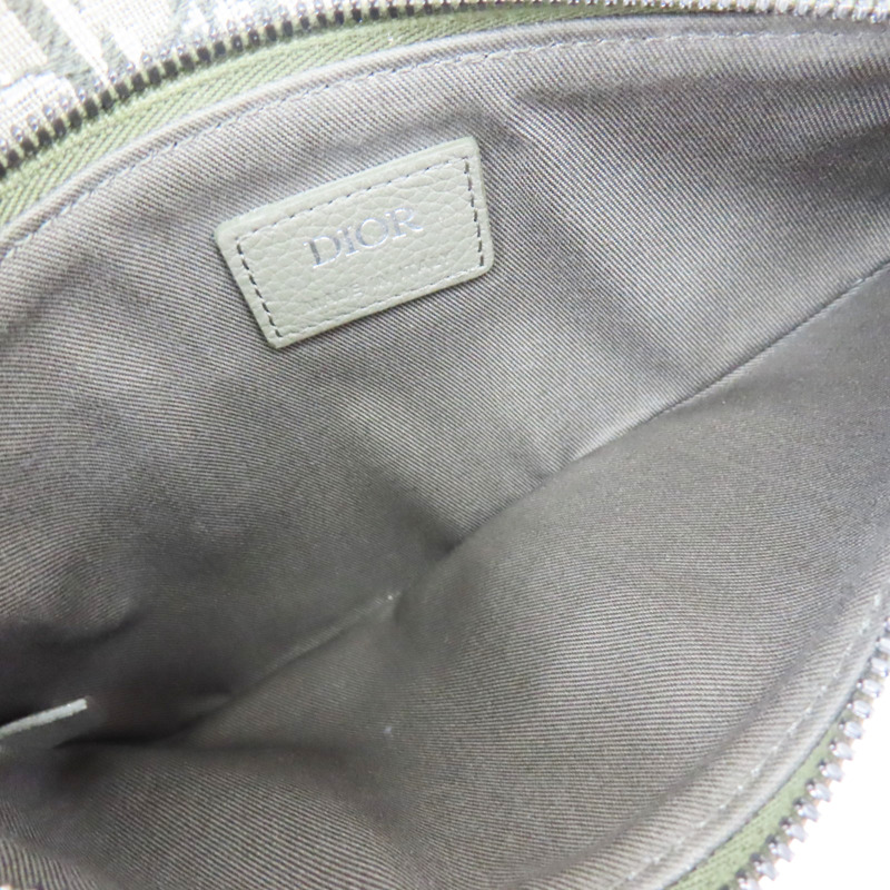 墨綠色 緹花帆布 Saddle三件式 子母包 肩背包 1ADPO-5