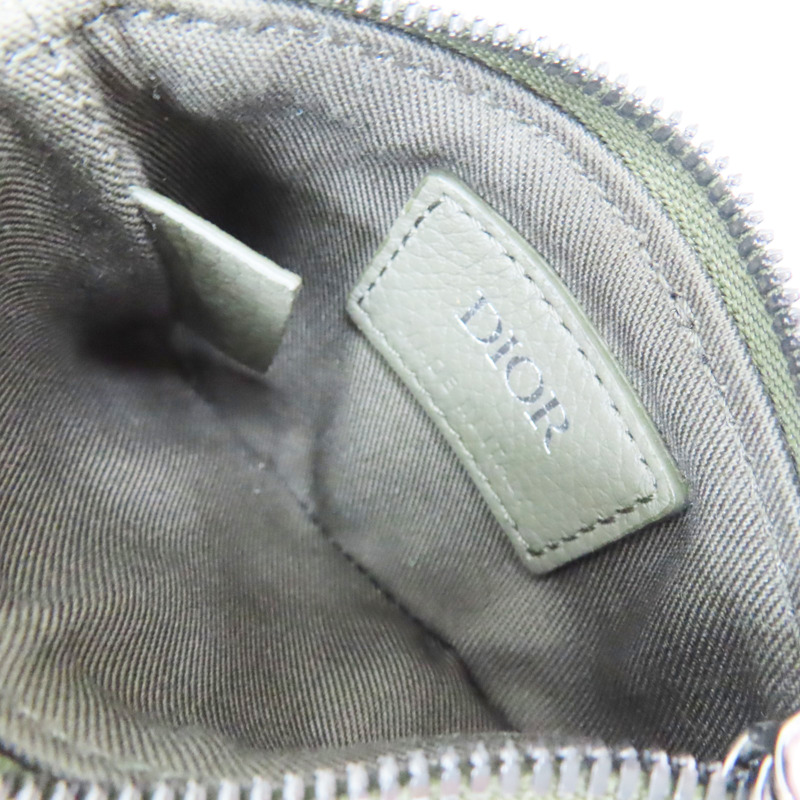 墨綠色 緹花帆布 Saddle三件式 子母包 肩背包 1ADPO-6