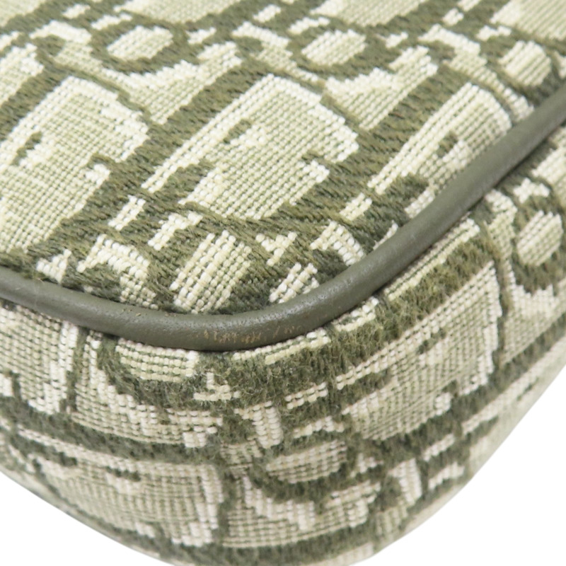 墨綠色 緹花帆布 Saddle三件式 子母包 肩背包 1ADPO-13