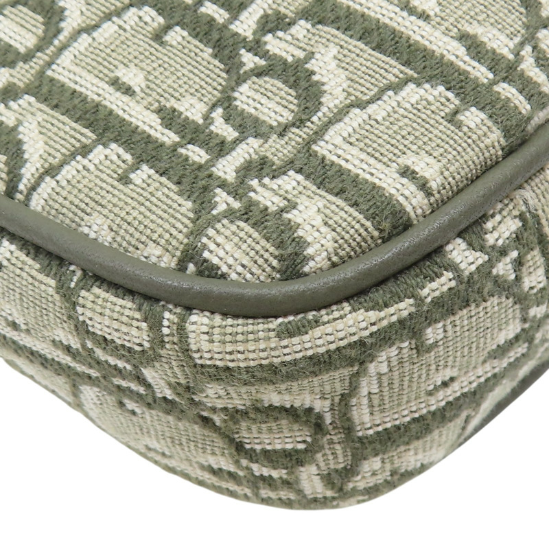 墨綠色 緹花帆布 Saddle三件式 子母包 肩背包 1ADPO-14