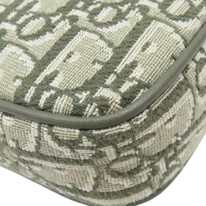 墨綠色 緹花帆布 Saddle三件式 子母包 肩背包 1ADPO-15