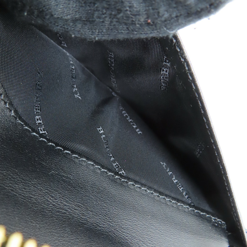 黑色 牛皮 金扣 長夾-8