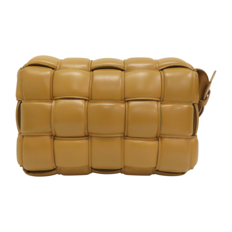 棕色羊皮 編織 patent cassett 肩背包 591970-1