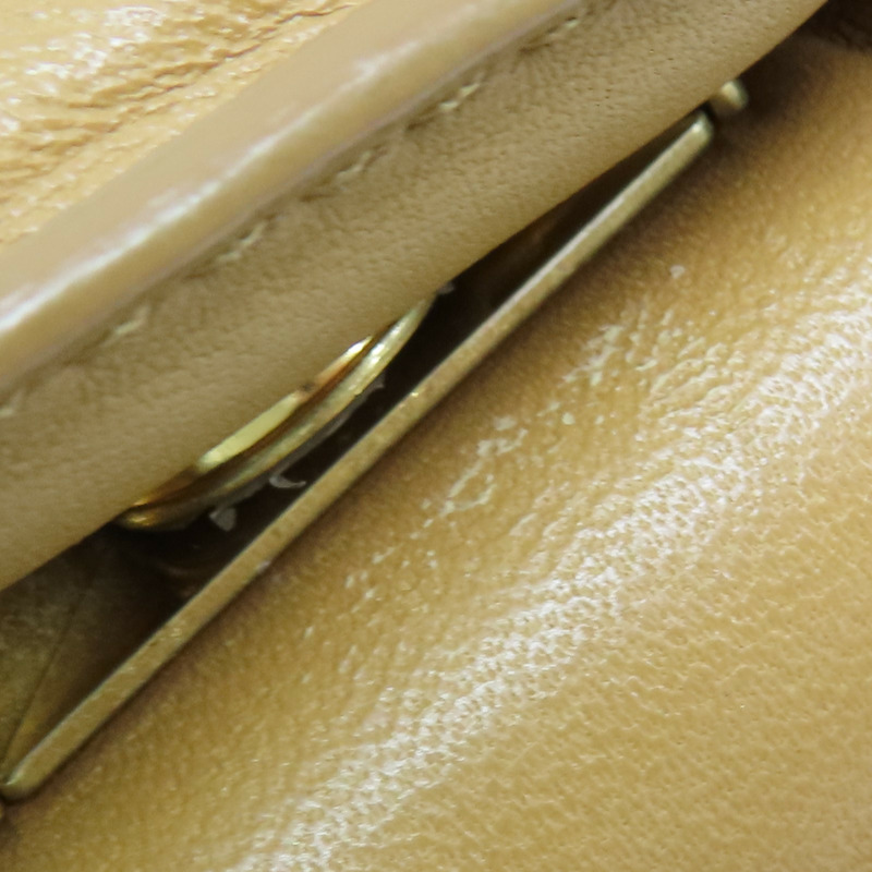 棕色羊皮 編織 patent cassett 肩背包 591970-17