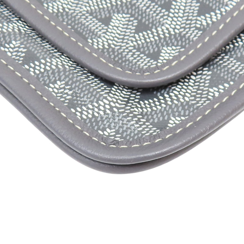 灰色 PVC塗層帆布 Plumet Pocket 信封包 肩背包【GOYARD 高雅德】-11