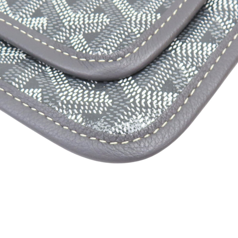 灰色 PVC塗層帆布 Plumet Pocket 信封包 肩背包【GOYARD 高雅德】-12