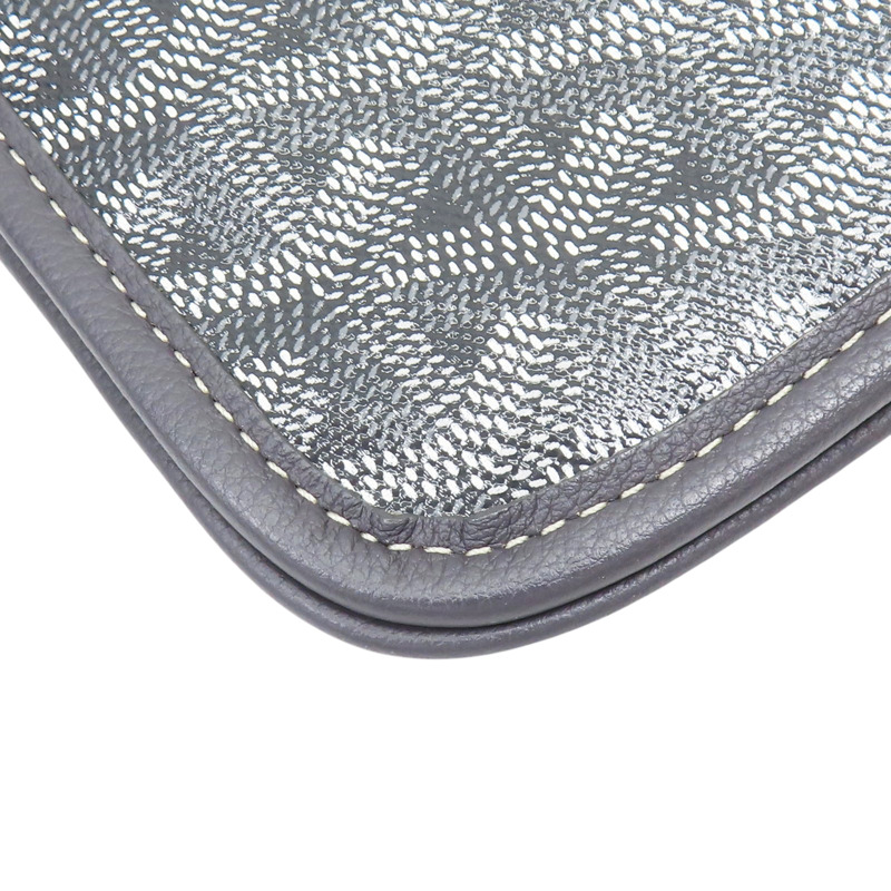 灰色 PVC塗層帆布 Plumet Pocket 信封包 肩背包【GOYARD 高雅德】-13