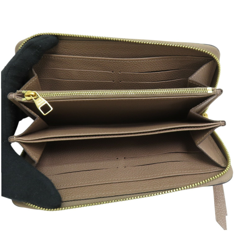棕色 原花牛皮 Monogram Empreinte 拉鍊 長夾 M69034 M69034-4