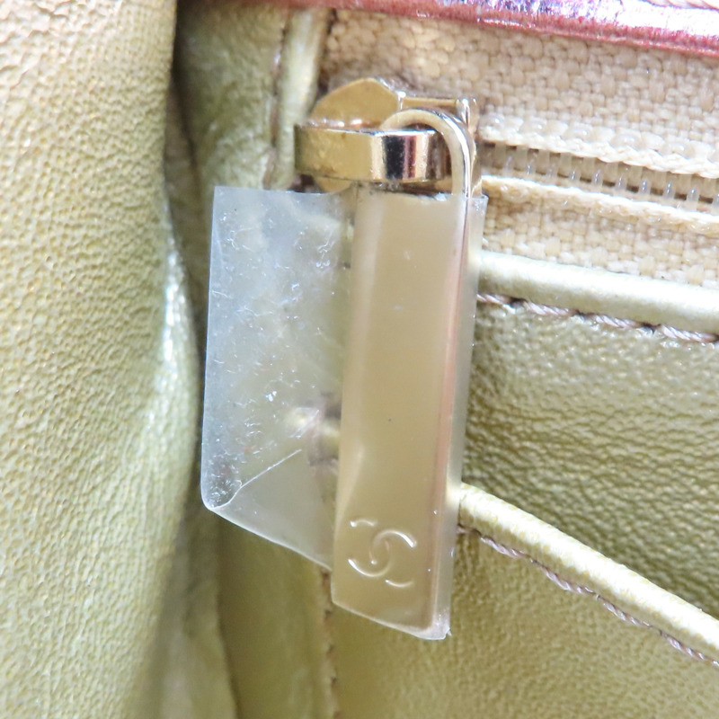 金屬粉/綠 菱格紋 牛皮 2.55 Mini 肩背包【CHANEL 香奈兒】-16