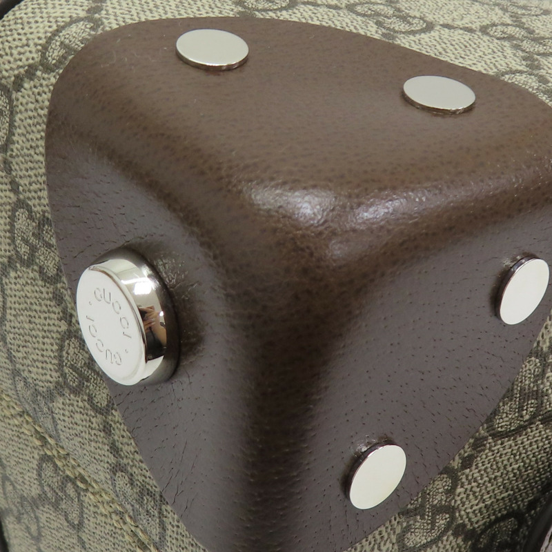 棕色 GG Supreme帆布 手提包 643814【GUCCI 古馳】 #643814-14