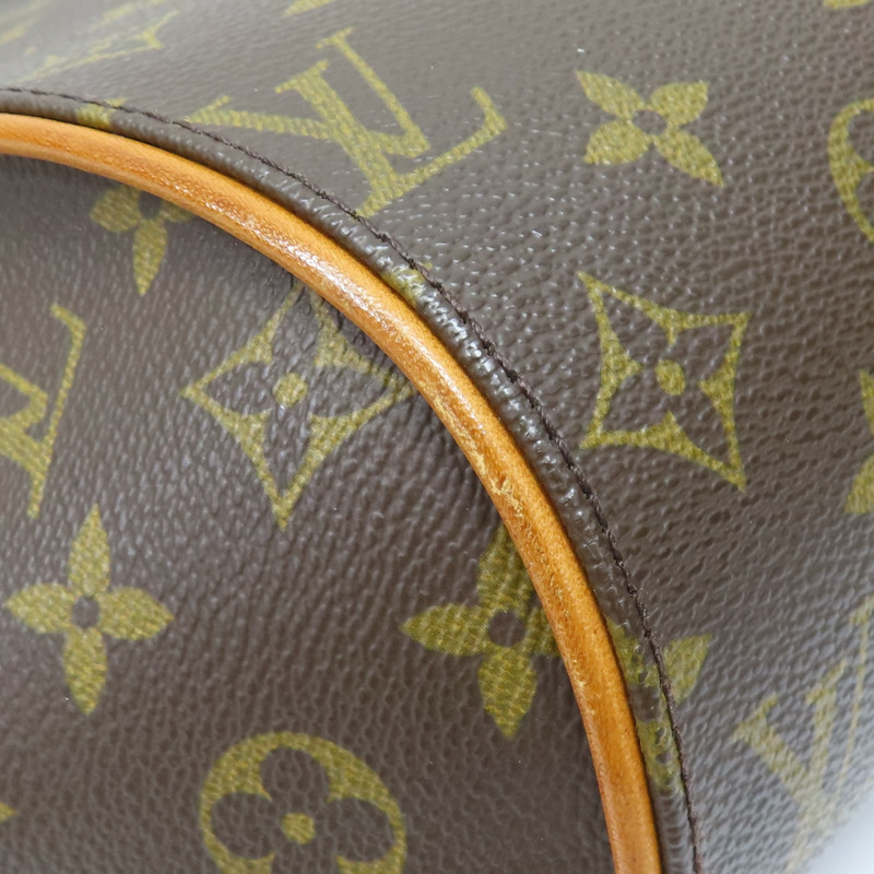 棕色 原花 PVC塗層帆布 後背包 M51125-8