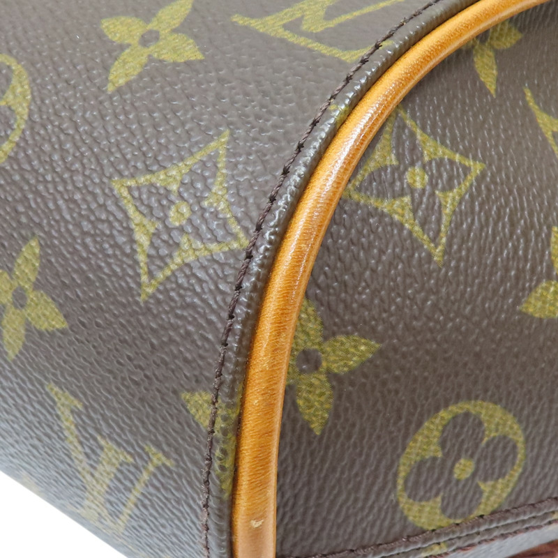 棕色 原花 PVC塗層帆布 後背包 M51125-9