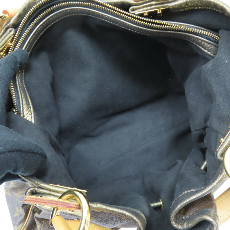 棕色帆布 金邊 Irene 手提包 M47927-4