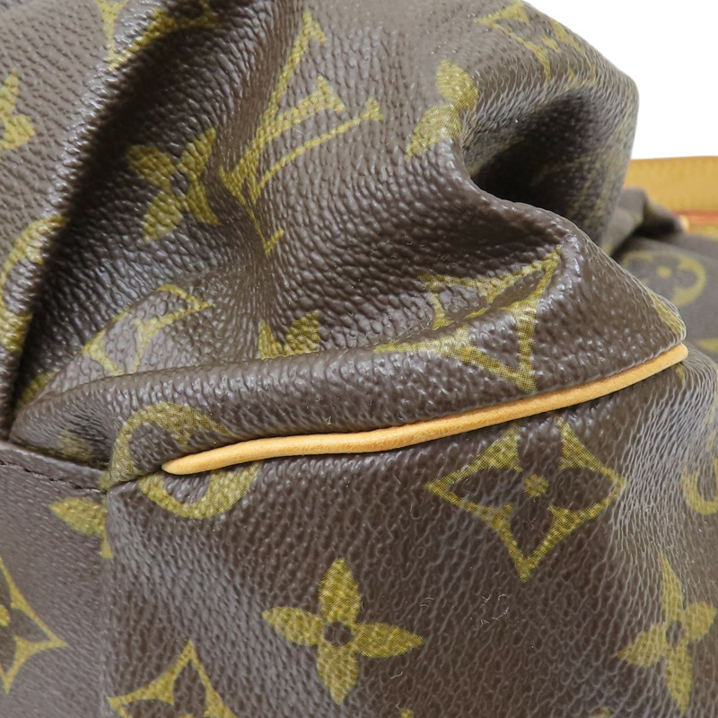 棕色帆布 金邊 Irene 手提包 M47927-14