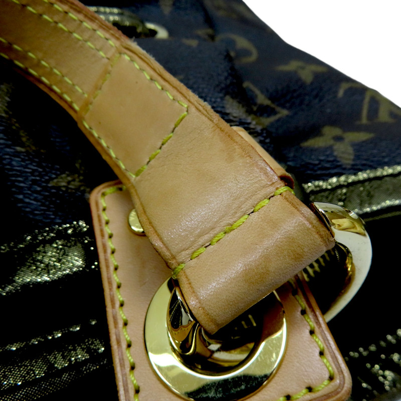 棕色帆布 金邊 Irene 手提包 M47927-16