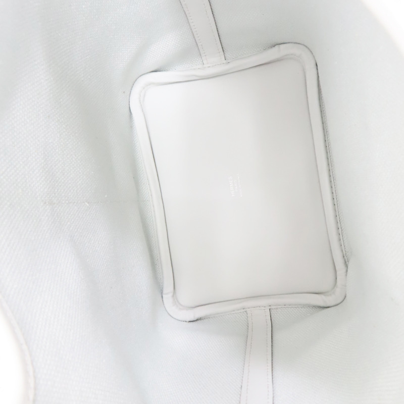 水藍色 Toile帆布 Swift牛皮 Picotin18 手提包 W刻-4