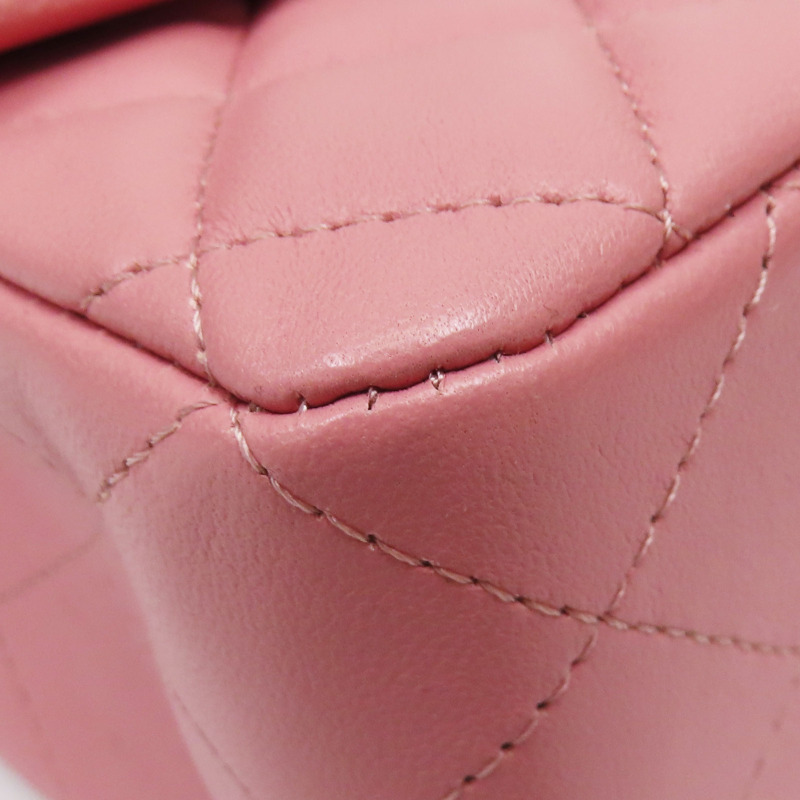 粉色 菱格紋 皮革 Mini Coco 20 鍊帶 肩背包 A69900【CHANEL 香奈兒】 A69900-12