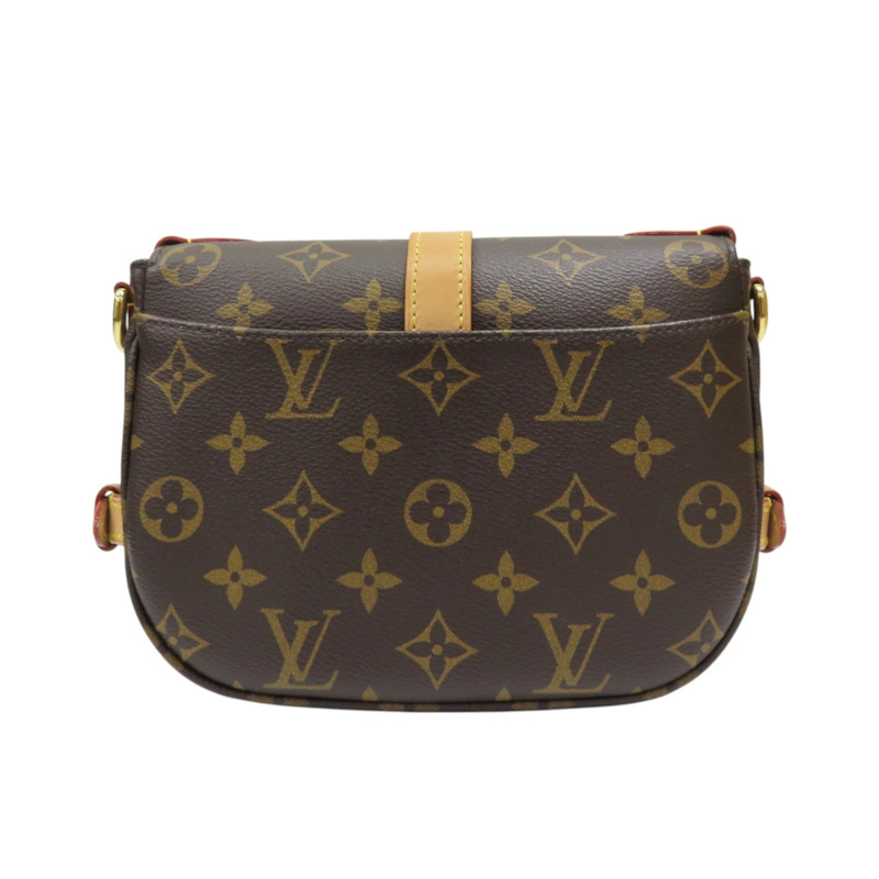 棕色 原花帆布 Saumur BB 兩用包【LOUIS VUITTON LV 路易威登】 M46740-1