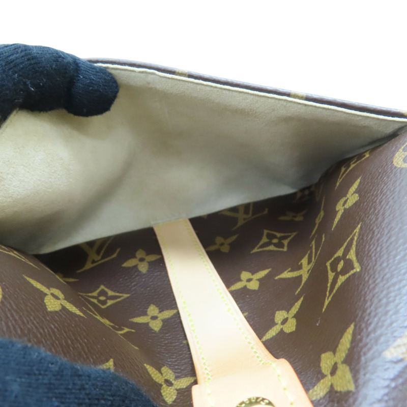 棕色 原花帆布 Saumur BB 兩用包【LOUIS VUITTON LV 路易威登】 M46740-5