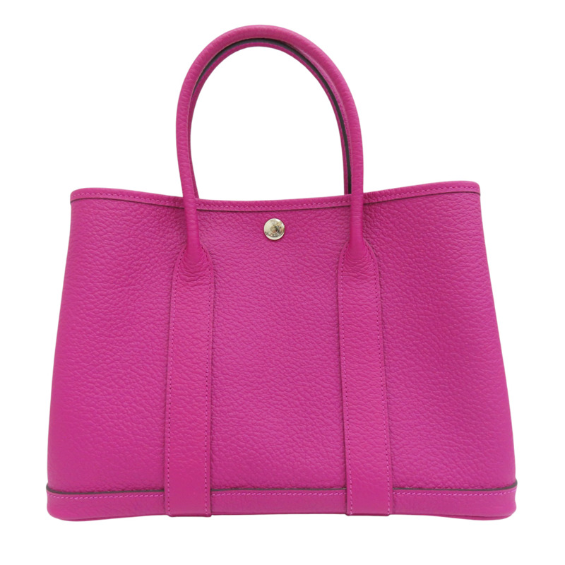 桃紅色 Negonda牛皮 Garden Party 30 手提包 D刻【HERMES 愛馬仕】-0