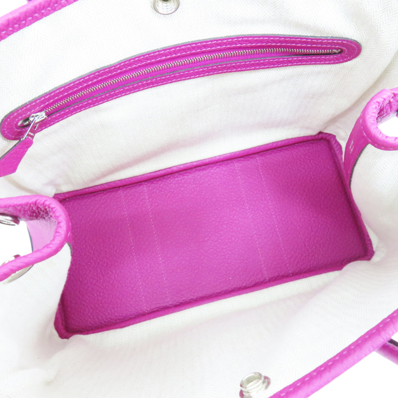 桃紅色 Negonda牛皮 Garden Party 30 手提包 D刻【HERMES 愛馬仕】-4