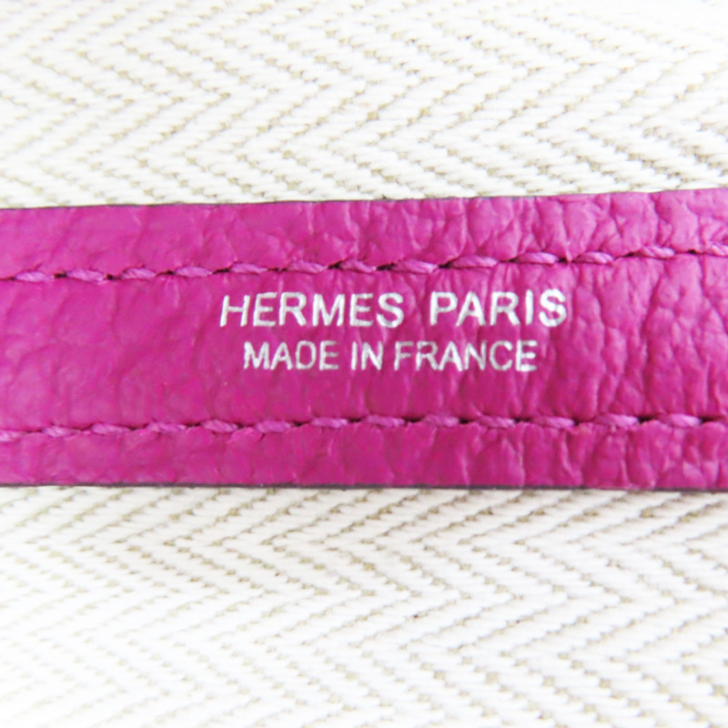 桃紅色 Negonda牛皮 Garden Party 30 手提包 D刻【HERMES 愛馬仕】-6