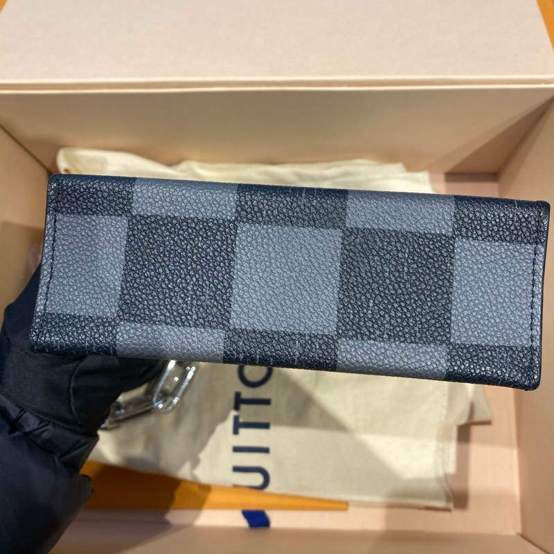 LV 日落系列 限定黑棋盤格 mini琴譜包-4