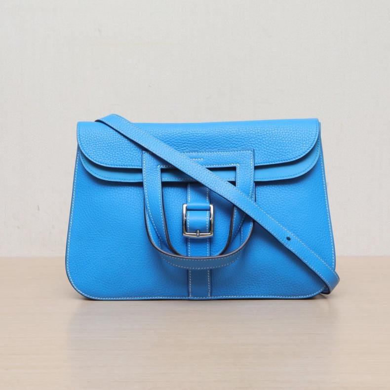 Halzan 31 B3坦尚尼亞藍 TC皮 A刻 銀扣-0