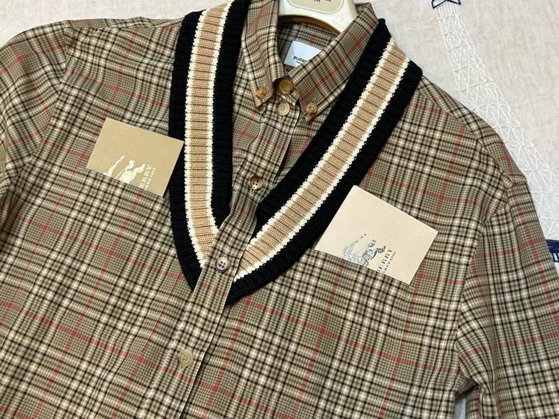 BURBERRY英國格紋襯衫UK4-8