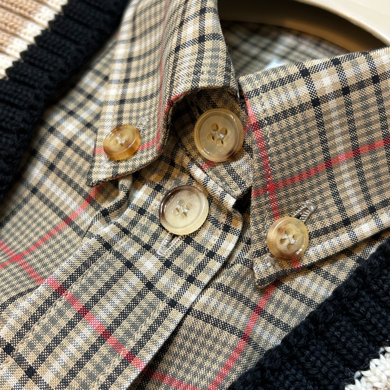BURBERRY英國格紋襯衫UK4-9