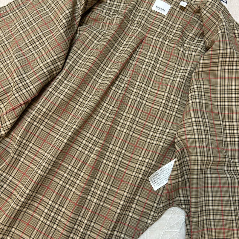 BURBERRY英國格紋襯衫UK4-10