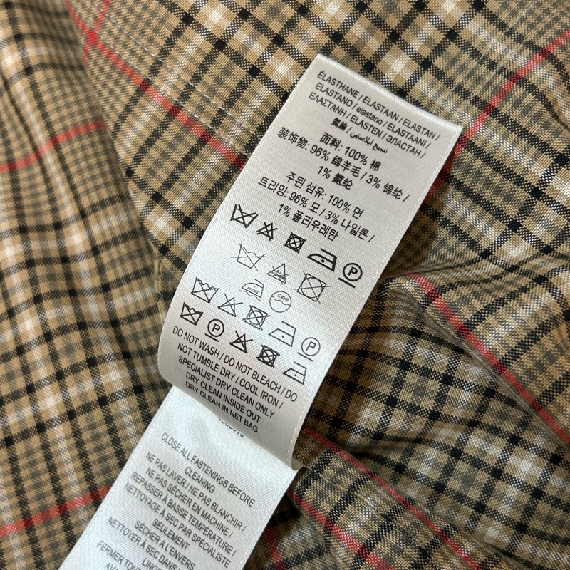 BURBERRY英國格紋襯衫UK4-13