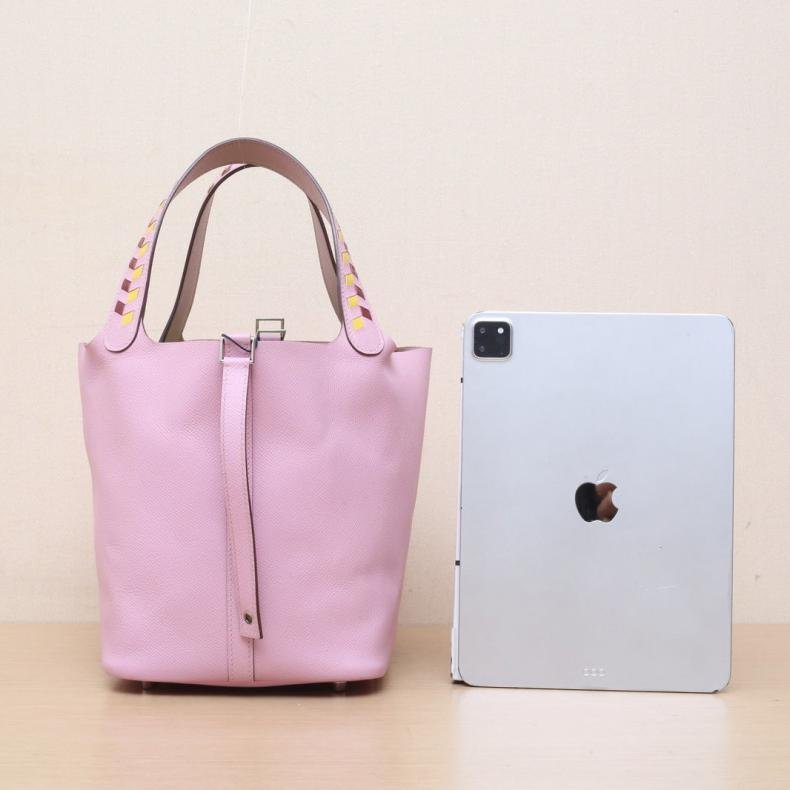 Picotin 22 菜籃子 X9錦葵紫 Epsom皮 C刻 銀扣-1