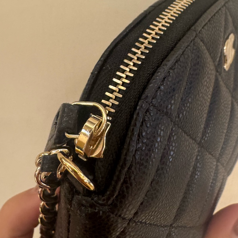 Chanel黑荔枝mini貝殼包 超可愛🥰🥰-14