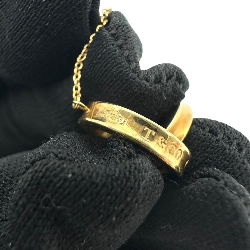 【美收精品】Tiffany 18K金色雙圈項鍊 B-778【隔月月中將轉賣至日本 上架期限30天】-5