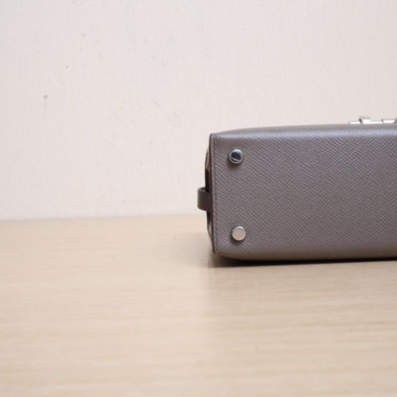 Verrou 手槍包 23 8F錫器灰 Epsom皮 D刻 銀扣-2