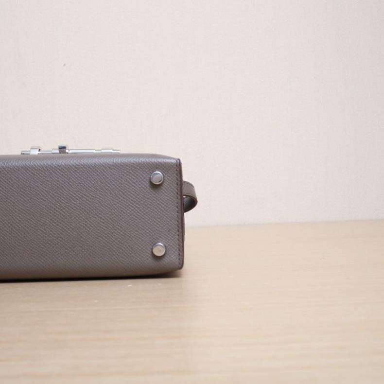 Verrou 手槍包 23 8F錫器灰 Epsom皮 D刻 銀扣-3