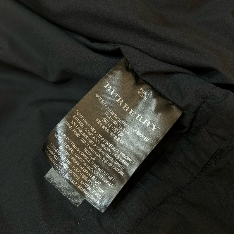 BURBERRY英國男款軍綠外套48號-11