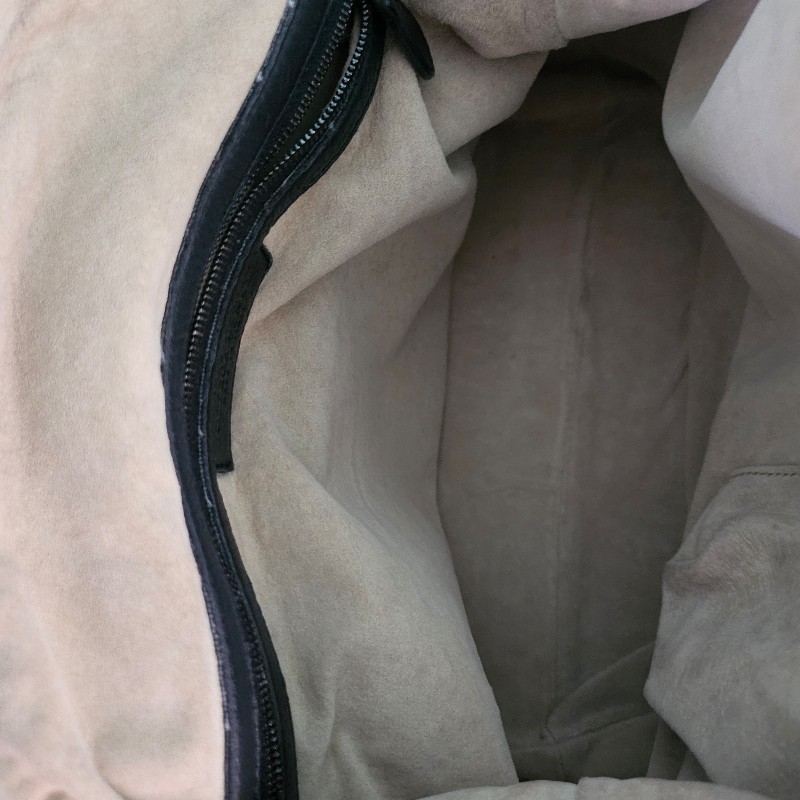 bv黑色編織全皮包-16