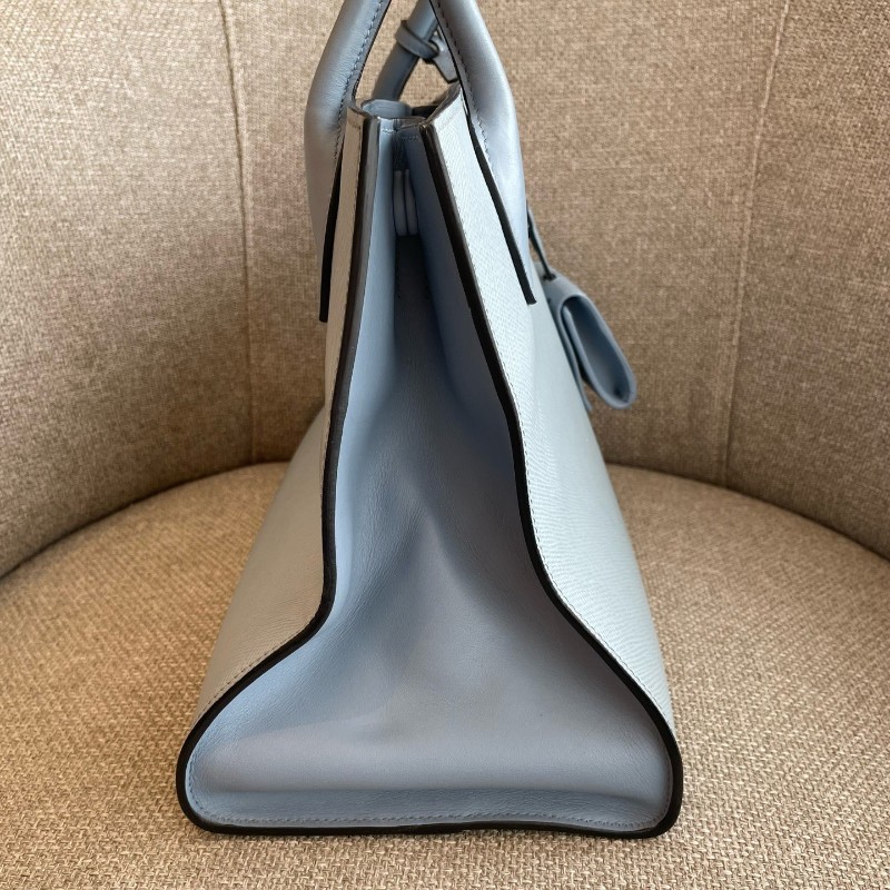 PRADA普拉達 Monochrome 霧霾藍托特包 底長約33cm-2