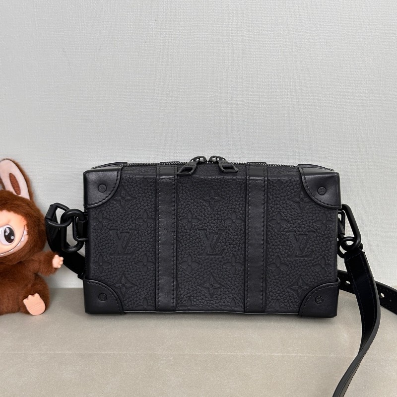 Louis Vuitton Soft Trunk 黑武士全皮印花黑盒子 M8022-0