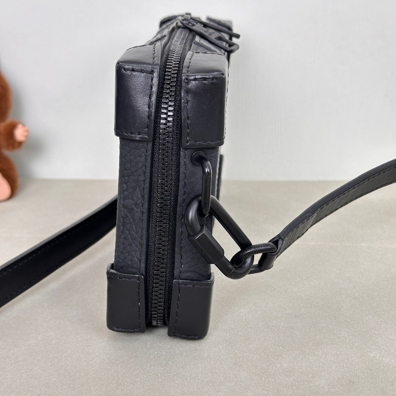 Louis Vuitton Soft Trunk 黑武士全皮印花黑盒子 M8022-3